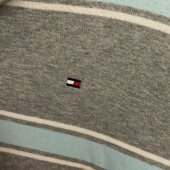 Grey and blue tommy hildiger polo - Picture 3 of 4